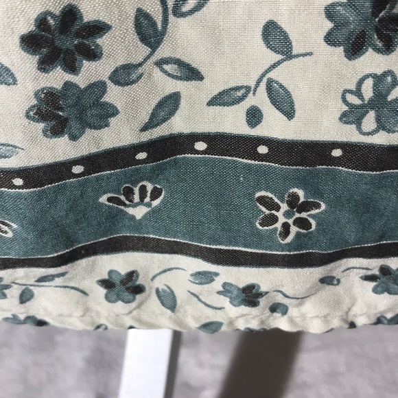 LL Bean Vintage Silk Linen Wrap Skirt Size 8 - Picture 9 of 12